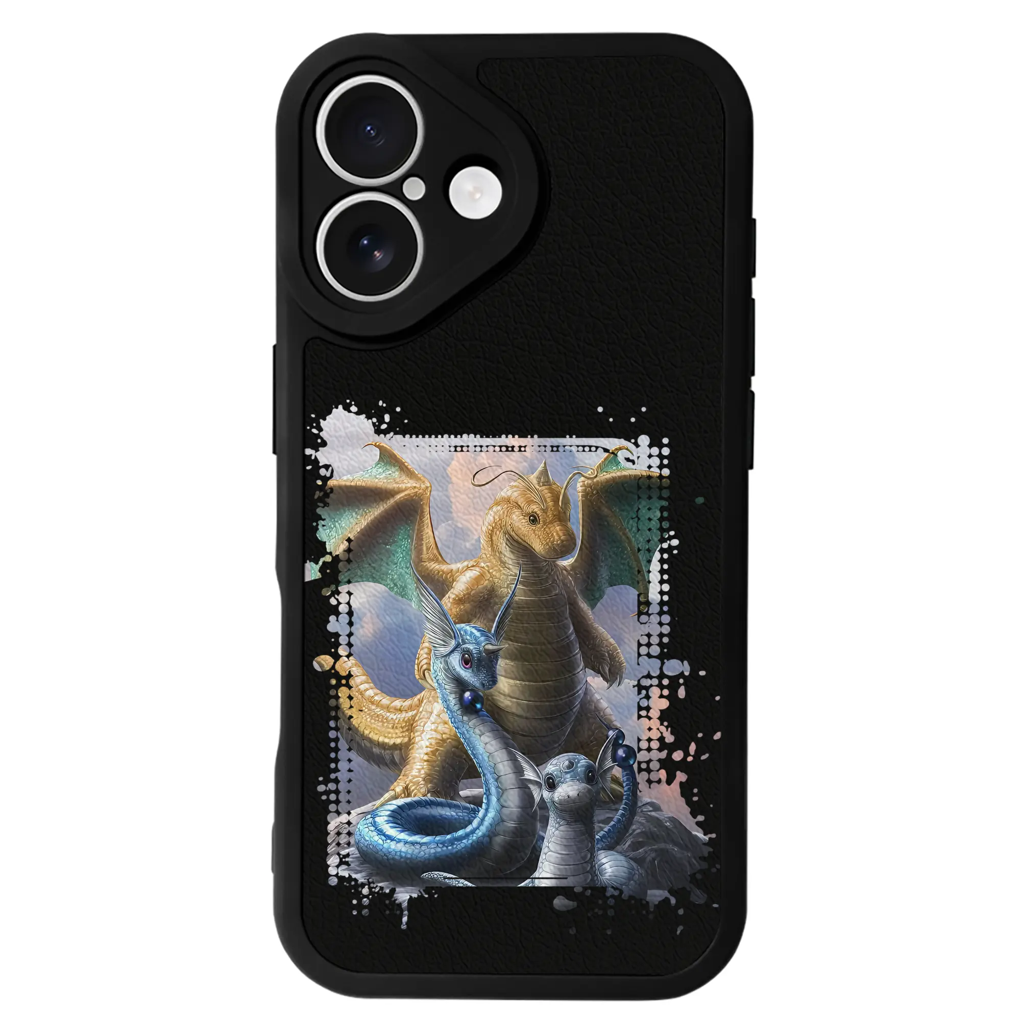 ポケモン グッズ,カイリュー - IPhone 16シリーズ対応 ・ シリコンスマホケース ・ レザー調 ・ 高精度フィット ・ 耐衝撃 ・ ワイヤレス充電対応 ・ 精密カット